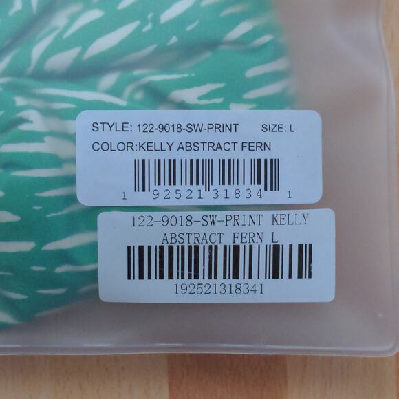 Jonathan Simkhai Alfani Abstract Print Bikini Bottom Kelly Abstract L New - Picture 5 of 11